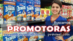 Promotoras en puntos de venta