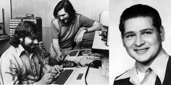  Steve Jobs y Steve Wozniak en la célebre foto del garaje donde crearon la firma Apple.