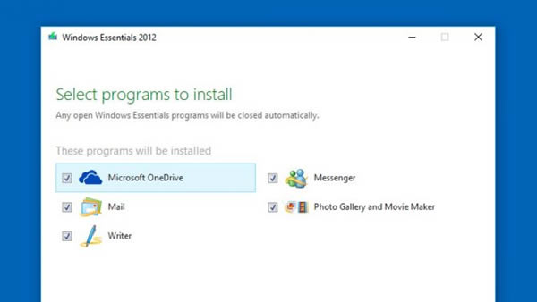 Descargar y ejecutar Windows Live Essentials en Windows 10