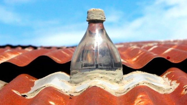 Iluminación con botella de agua